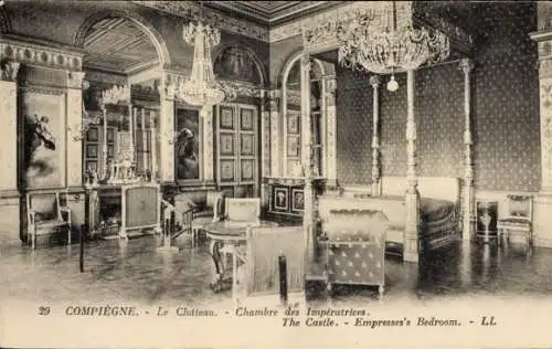 Ak Compiègne Oise, Schloss, Chambre des Imperatrices