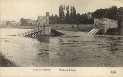 Ak Verberie Oise, Brücke