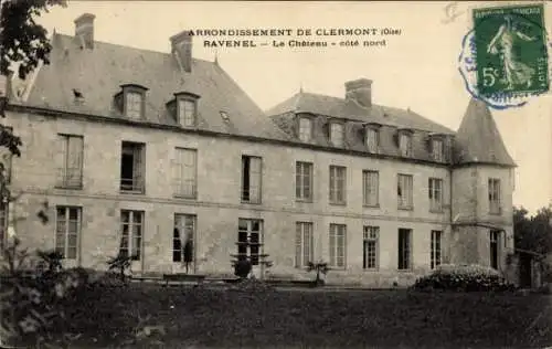 Ak Clermont Oise, Ravenel, Schloss, cote nord