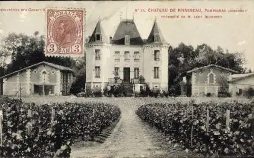 Ak Pompignac Gironde, Chateau de Rivasseau