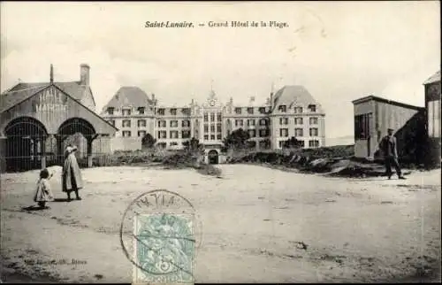 Ak Saint Lunaire Ille et Vilaine, Grand Hotel de la Plage