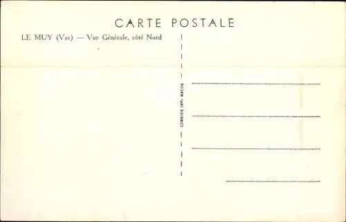 Ak Le Muy Var, Vue Generale, Cote Nord