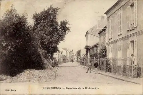 Ak Chambourcy Yvelines, Carrefour de la Bretonnière