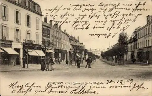 Ak Croissy Yvelines, Rathausstraße