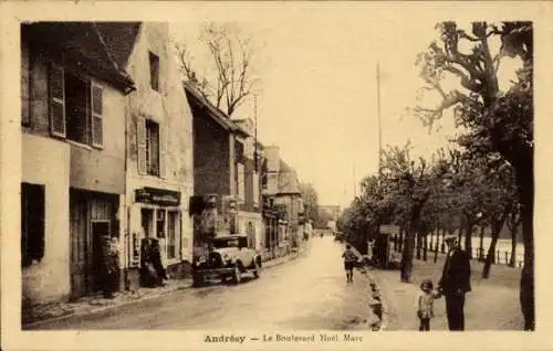 Ak Andrésy Yvelines, Le Boulevard Noel Marc