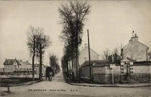 Ak Les Mureaux Yvelines, Route de Flins