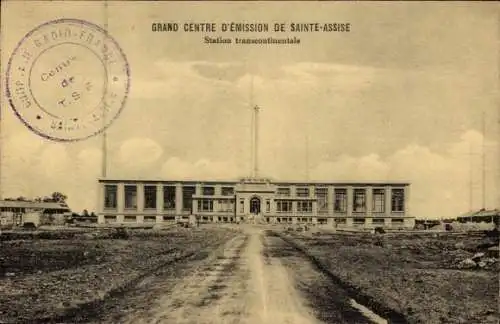 Ak Sainte Assise Seine et Marne, Bahnhof