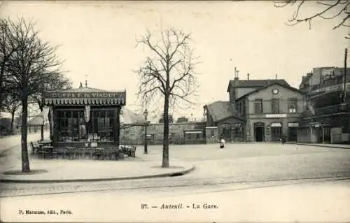 Ak Paris Passy, Bahnhof Auteuil