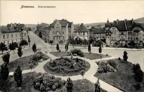 Ak Ilmenau in Thüringen, Bismarckplatz