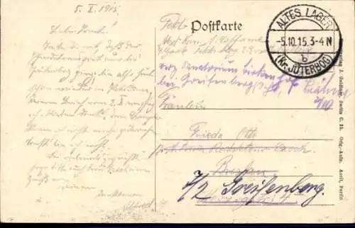 Ak Jüterbog in Brandenburg, Teilansicht