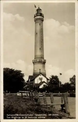 Ak Chorzelin Osternothafen Świnoujście Swinemünde Pommern, Leuchtturm
