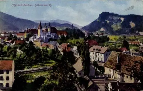 Ak Göss Leoben Steiermark, Panorama