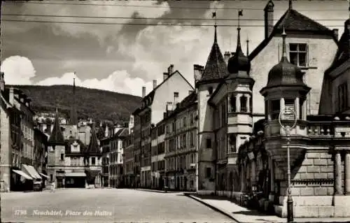 Ak Neuchâtel Stadt Neuchâtel, Place des Halles