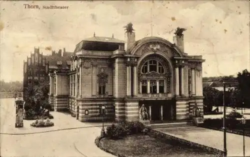 Ak Toruń Thorn Westpreußen, Stadttheater