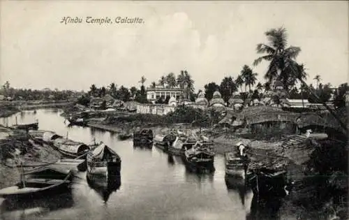 Ak Calcutta Kolkata Kalkutta Indien, Hindu Tempel