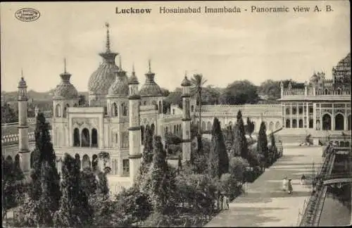 Ak Lakhnau Lucknow Indien, Hosainabad Imambada, Panoramic view