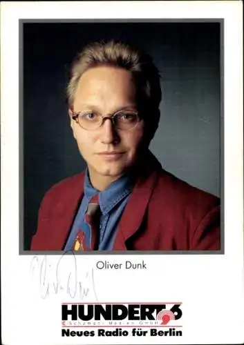 Ak Schauspieler Oliver Dunk, Portrait, Autogramm