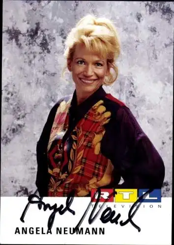 Ak Schauspielerin Angela Neumann, Portrait, Autogramm, RTL