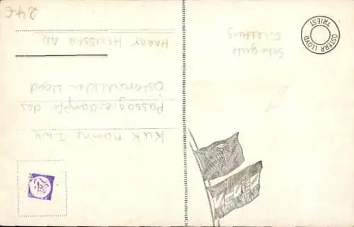 Künstler Ak Heusser, H., Passagierdampfer, Österreichischer Lloyd