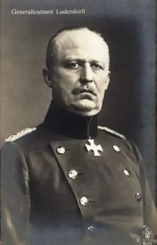 Ak Generalleutnant Erich Ludendorff, Generalstabschef der Ostarmee, Pour le Merite