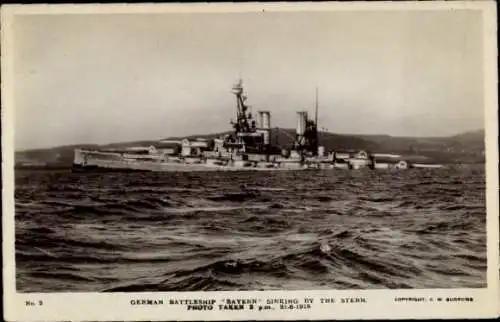 Ak Deutsches Kriegsschiff, Schlachtschiff S.M.S. Bayern, Kaiserliche Marine