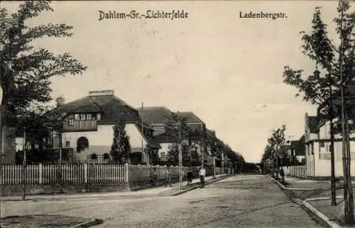 Ak Berlin Steglitz Groß Lichterfelde, Ladenbergstraße