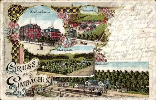 Litho Limbach in Sachsen, Technikum, Schlachthof, Stadtpark, Bahnhof