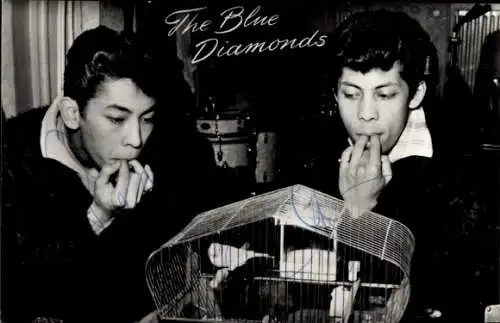 Ak Musikband The Blue Diamonds, Autogramm