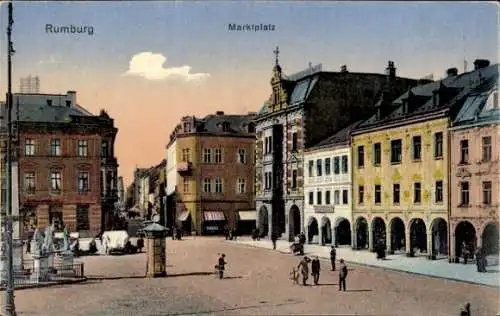 Ak Rumburk Region Rumburg Ústí nad Labem, Marktplatz