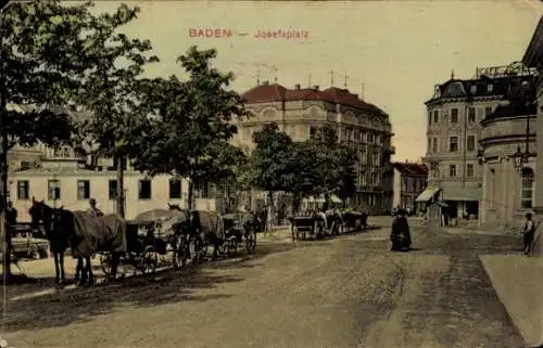 Ak Baden bei Wien in Niederösterreich, Josefsplatz