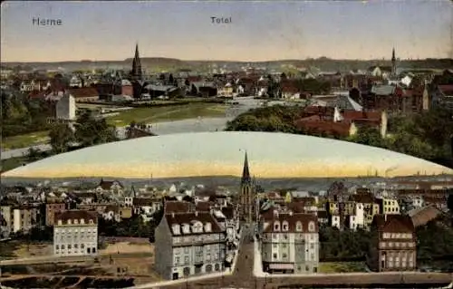 Ak Herne im Ruhrgebiet, Panorama