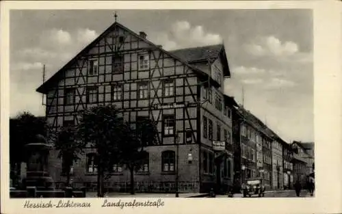 Ak Hessisch Lichtenau in Hessen, Landgrafenstraße