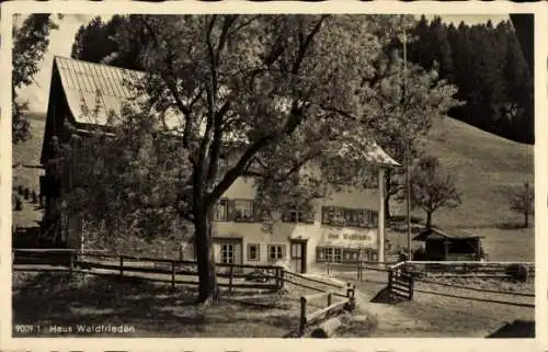 Ak Altstädten Sonthofen im Allgäu, Haus Waldfrieden