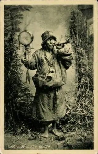 Ak Darjeeling Indien, Lama Beggar