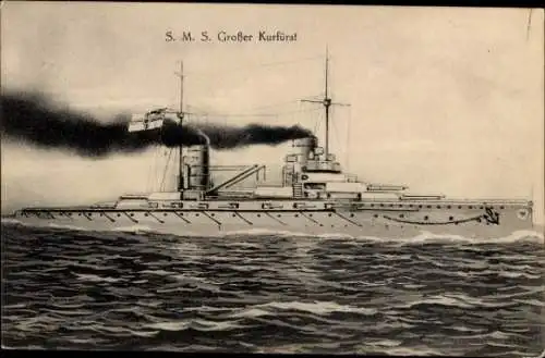 Ak Deutsches Kriegsschiff, SMS Großer Markgraf, Kaiserliche Marine