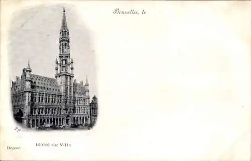 Ak Bruxelles Brüssel, Rathaus