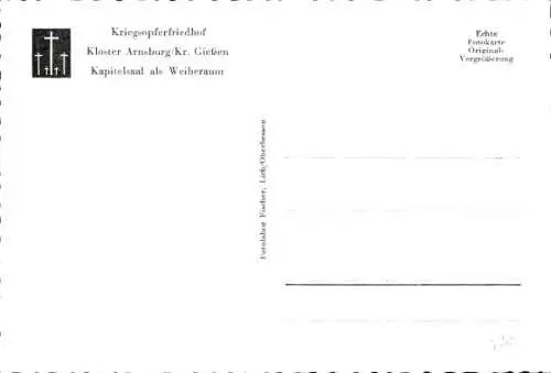 Ak Arnsburg Lich in Hessen, Kloster Arnsburg, Innenansicht