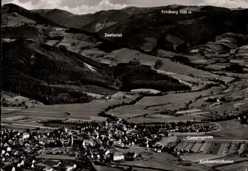 Ak Kirchzarten im Breisgau Schwarzwald, Zostlertal, Feldberg, Campingplatz, Panorama