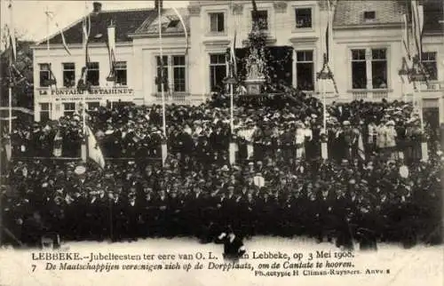 Ak Lebbeke Ostflandern Belgien, Jubelfeesten ter eere van O. L. V. van Lebbeke, 3. Mai 1908, Cantate