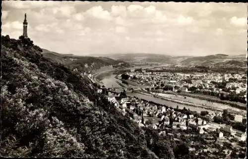 Ak Trier an der Mosel, Martinssäule, Moseltal, Panorama