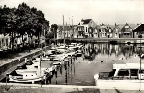 Ak Middelharnis Südholland, Hafen