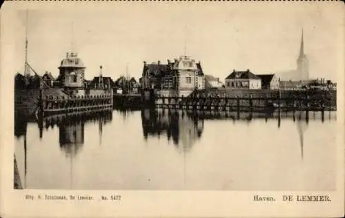 Ak De Lemmer Friesland Niederlande, Hafen