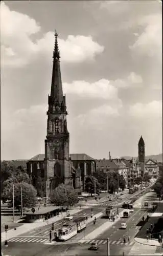 Ak Karlsruhe in Baden, Bernharduskirche