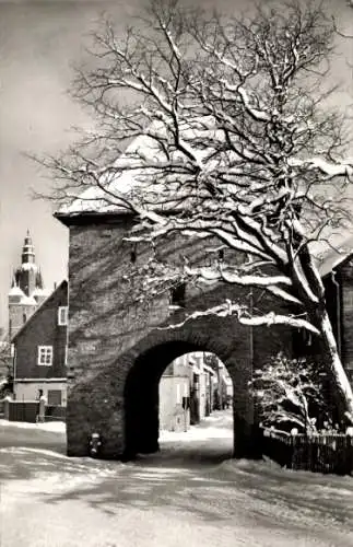 Ak Brilon im Sauerland, Derker Tor, Schnee