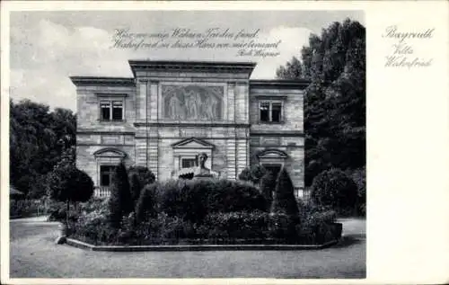 Ak Bayreuth in Oberfranken, Villa Wahnfried, Richard Wagner