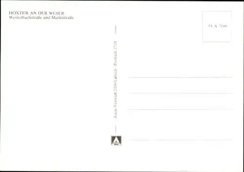 Ak Höxter an der Weser, Westerbachstraße, Marktstraße, Geschäfte
