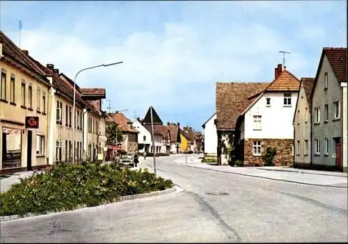 Ak Boffzen an der Oberweser, Straßenpartie