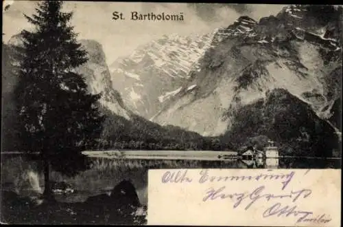 Ak Sankt Bartholomä Schönau am Königssee, Panorama