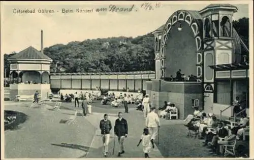 Ak Ostseebad Göhren auf Rügen, Konzert, Strand