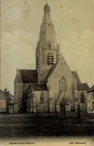 Ak Saint Crépin aux Bois Oise, Kirche